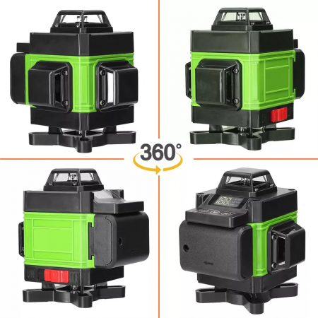 NIVELA LASER 4D 16  LINII VERZI 2 ACUMULATORI [4]