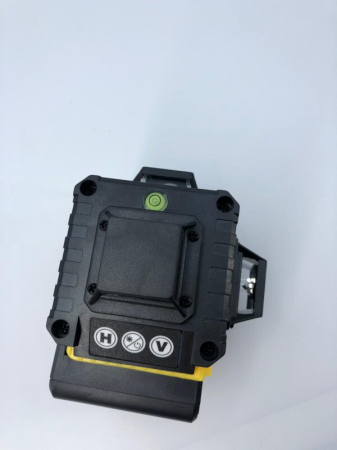 Nivela laser 4D cu 16 linii, 360°, Platforma de ridicare, cu autonivelare, Telecomanda, Lumina verde, Trepied 150 cm, Negru/GALBEN. [2]