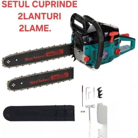 DRUJBE SI MOTOCOASE - PACHET PROMO DRUJBA MICUL PADURAR 5200 , 2 LANTURI 2 LAME,  1ULEI AMESTEC