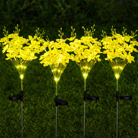 LAMPI SOLARE - SET 4 LAMPI SOLARE FLOARE GALBENA 75CM