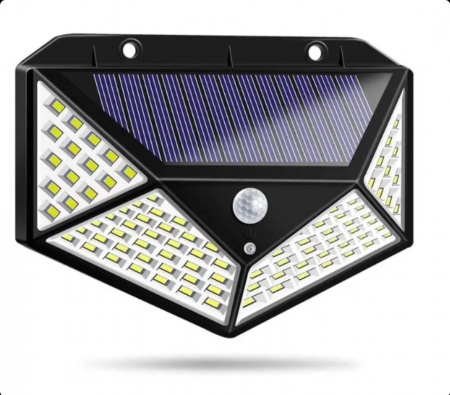 SET 5 X Lampa Solara LED Senzor De Miscare 100 x LED, Alimentare Solara, Perete, LP-0020, Incarcare Solara [2]