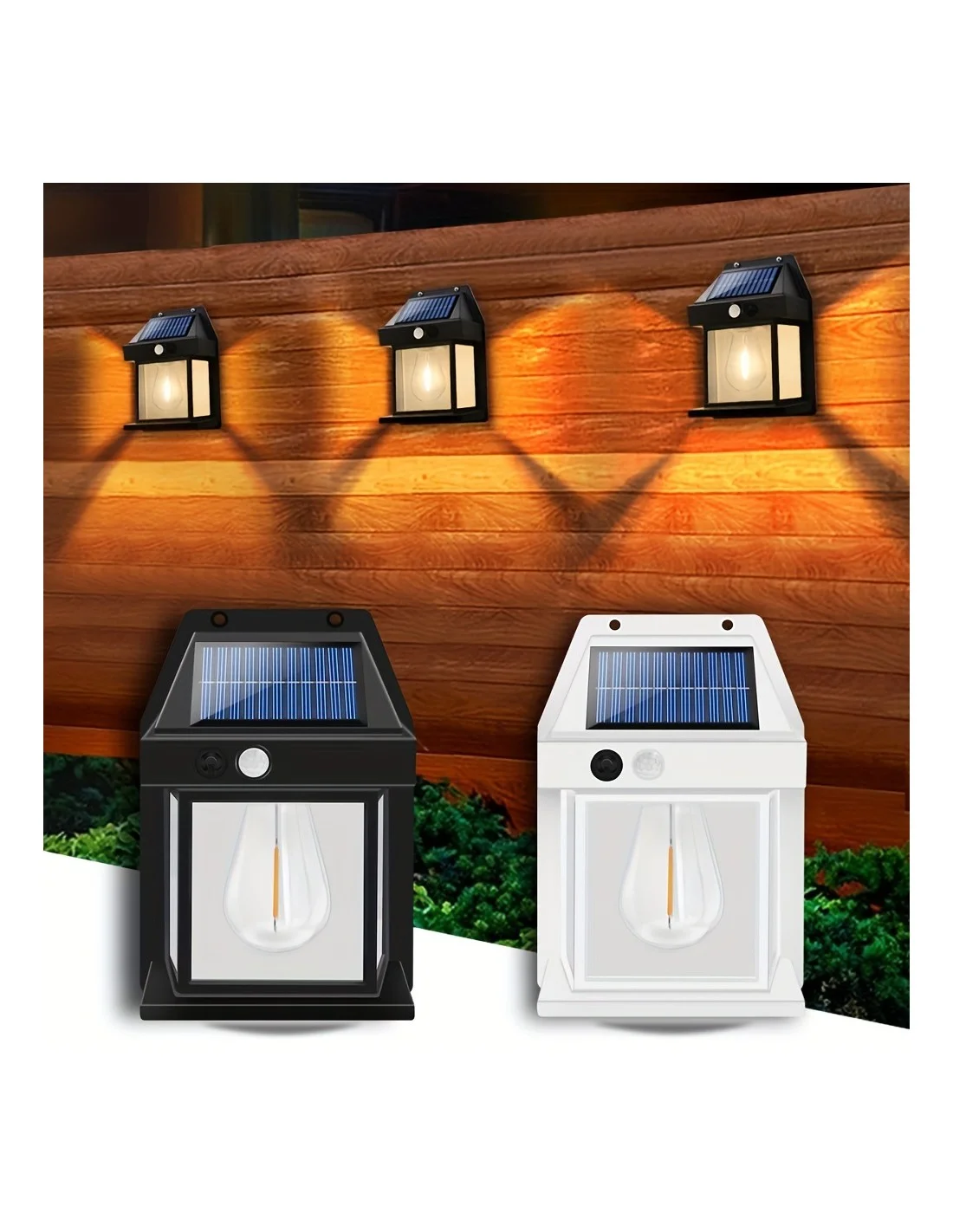 Set 6 x Lampa solara de perete cu senzor de miscare [3]