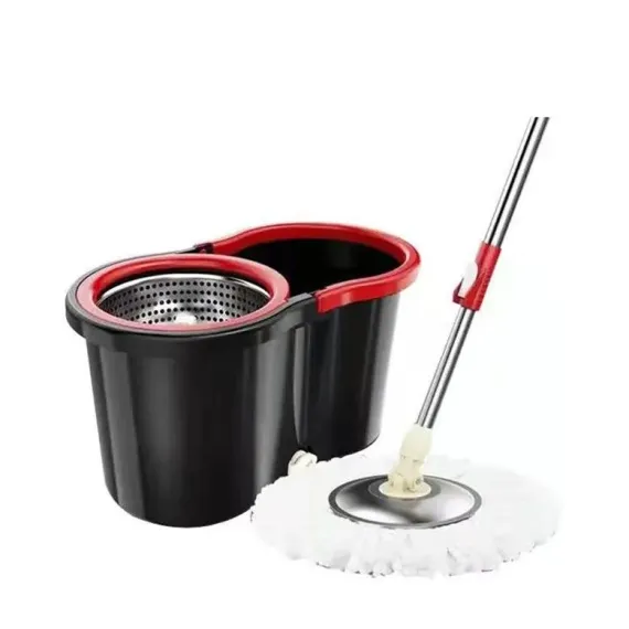 Set mop  rotativ 360 grade – talpă și cuvă din inox, CADOU 5 REZERVE [2]