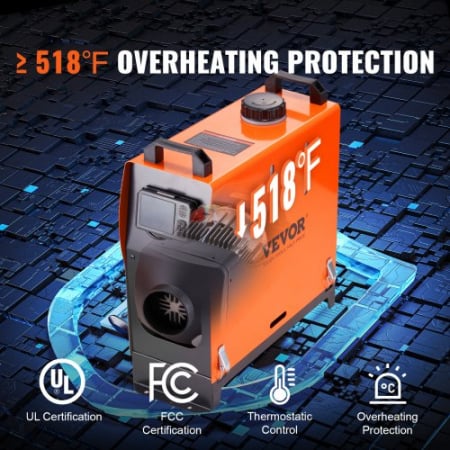 Sirocou bluetooth vevor 8kw 12/24V  INCALZITOR AER DIESEL [4]