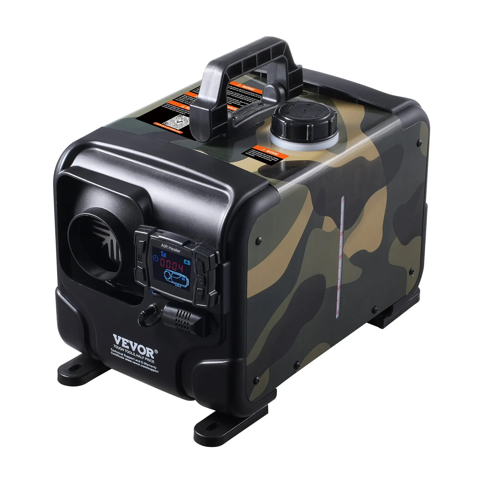 Sirocou VEVOR 8KW, încălzitor de aer diesel multifuncțional 12V/24/220V, control prin aplicație Bluetooth, telecomandă și ecran de afișare, alarmă CO2 (dioxid carbon) [5]