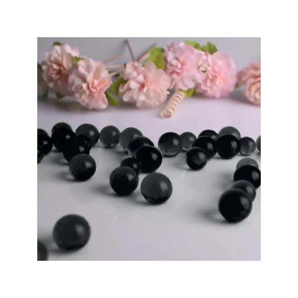 Bile decorative din hidrogel, negru, 10g, biodegradabile [1]