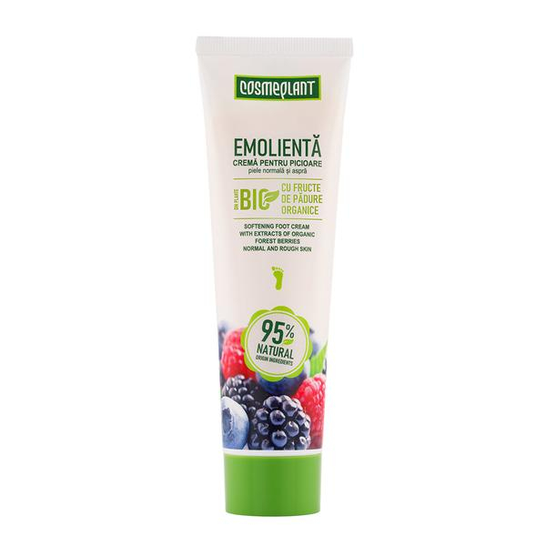 Crema emolienta pentru picioare 100 ml cu extracte de fructe de padure organice Cosmeplant, 100 ml [1]