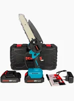 Drujbă electrică cu 2 acumulatori 48V OkBoons – Fierăstrău electric portabil pentru grădină și gospodărie [5]