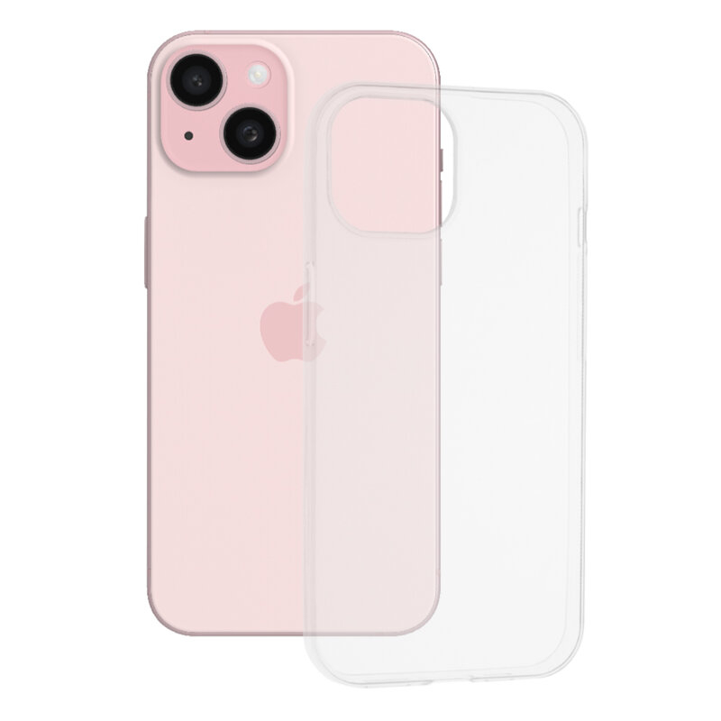 Husa iPhone 15  Clear Silicone, transparenta, 1.5 mm Anti fall [1]