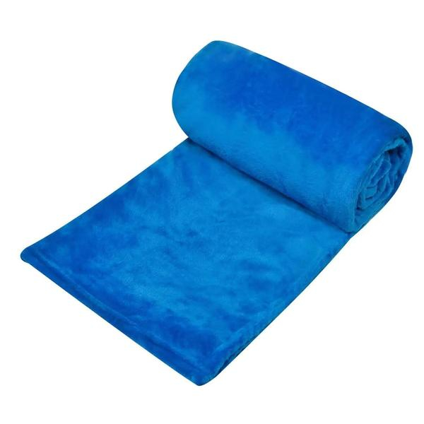 Patura Coccolino moale si pufoasa pentru 2 persoane, 200X230 cm, Albastru [2]
