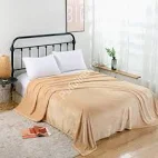 Patura Coccolino moale si pufoasa pentru 2 persoane 200X230 cm Bej [1]