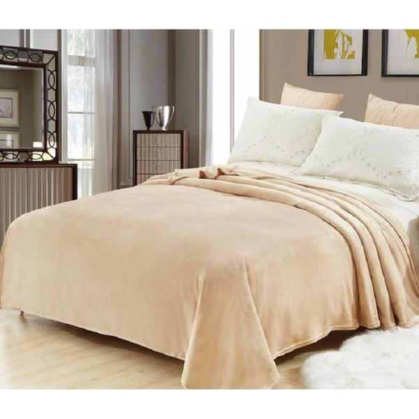 Patura Coccolino moale si pufoasa pentru 2 persoane 200X230 cm Bej [1]