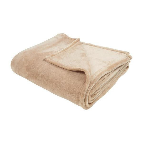Patura Coccolino moale si pufoasa pentru 2 persoane 200X230 cm Bej [2]