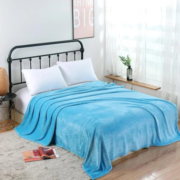 Patura Coccolino moale si pufoasa pentru 2 persoane, 200X230 cm, Bleu [1]