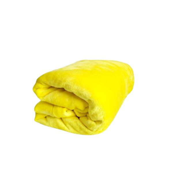 Patura Coccolino moale si pufoasa pentru 2 persoane, 200X230 cm, Galben [3]