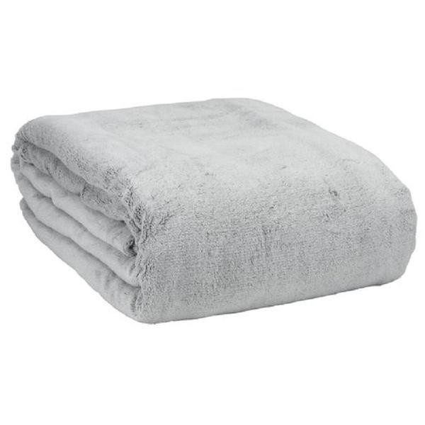 Patura Coccolino moale si pufoasa pentru 2 persoane, 200X230 cm, Gri deschis [2]