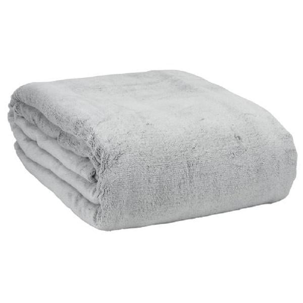 Patura Coccolino moale si pufoasa pentru 2 persoane, 200X230 cm, Gri deschis [2]
