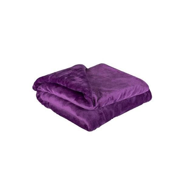 Patura Coccolino moale si pufoasa pentru 2 persoane, 200X230 cm, Mov [2]
