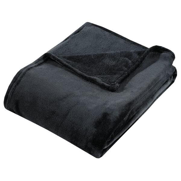 Patura Coccolino moale si pufoasa pentru 2 persoane, 200X230 cm, Negru [2]