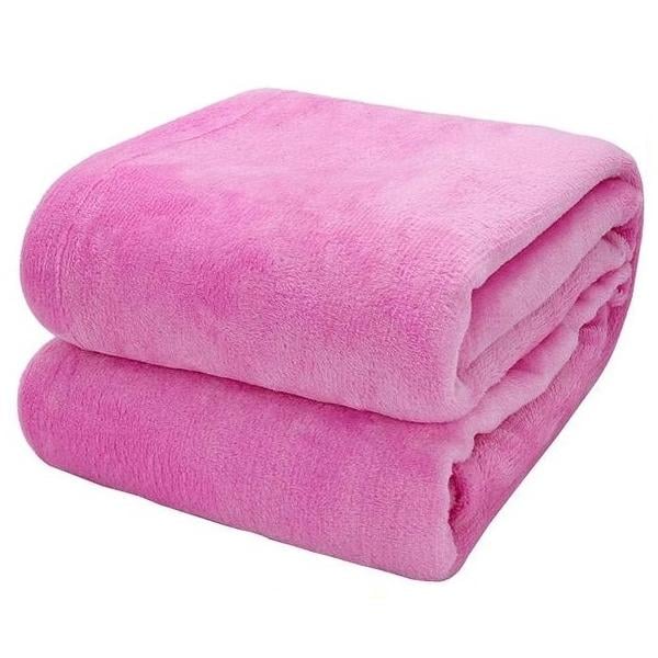 Patura Coccolino moale si pufoasa pentru 2 persoane, 200X230 cm, Roz Intens [1]
