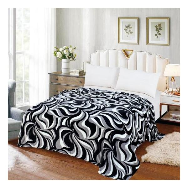 Patura Coccolino moale si pufoasa pentru 2 persoane, 200X230 cm, Valuri Waves [2]