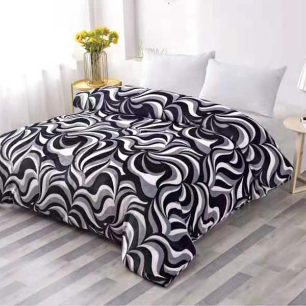 Patura Coccolino moale si pufoasa pentru 2 persoane, 200X230 cm, Valuri Waves [1]