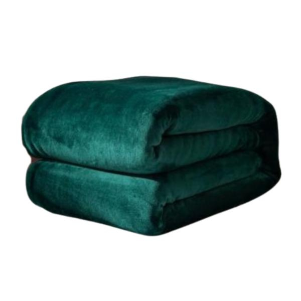 Patura Coccolino moale si pufoasa pentru 2 persoane, 200X230 cm, Verde Inchis [1]