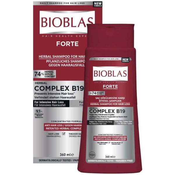 Sampon Anticaderea parului Bioblas Forte, 360 ml [1]