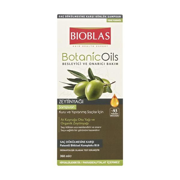 Sampon Bioblas Botanic Oils cu Ulei de Masline pentru Par Uscat si Deteriorat, 360 ml [1]