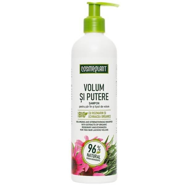 Sampon Volum si putere cu extracte de rozmarin si echinacea organice Cosmeplant, 400 ml [1]
