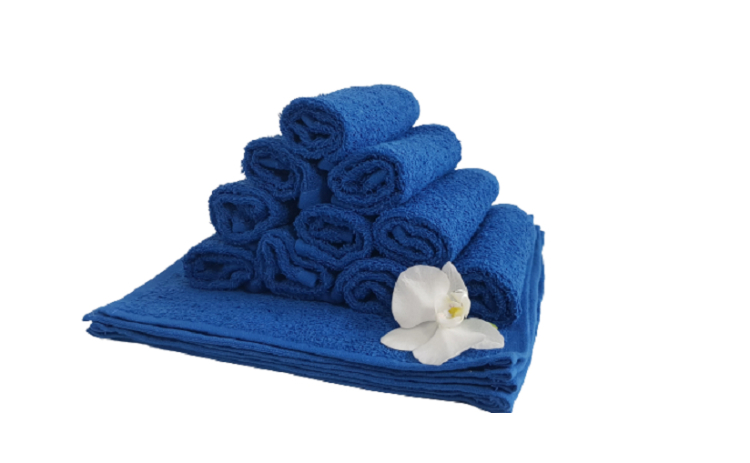 Set 10 prosoape pentru bucatarie, 30x30 cm, 100% bumbac, Albastru [2]