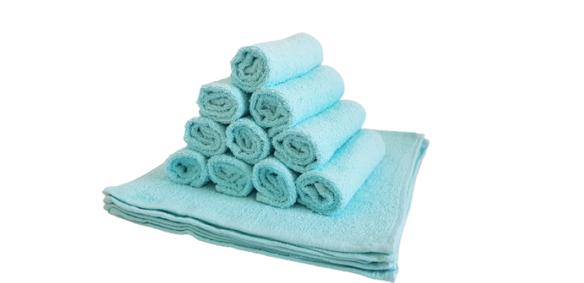 Set 10 prosoape pentru bucatarie, 30x30 cm, 100% bumbac, Bleu [1]