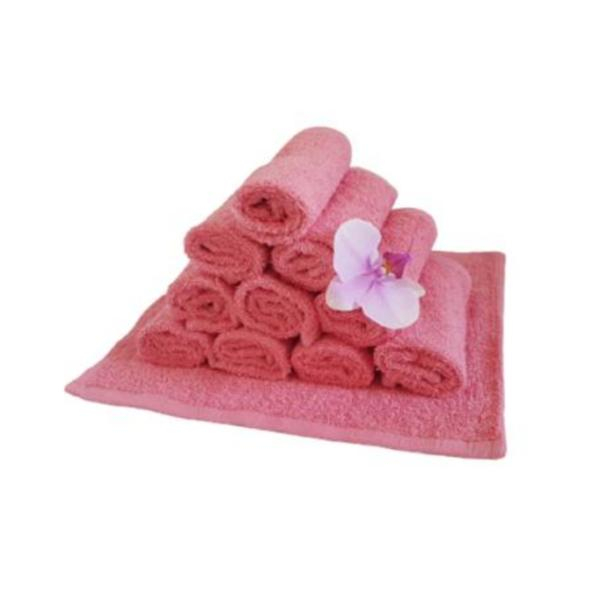 Set 10 prosoape pentru bucatarie, 30x30 cm, 100% bumbac, Roz Somon [1]