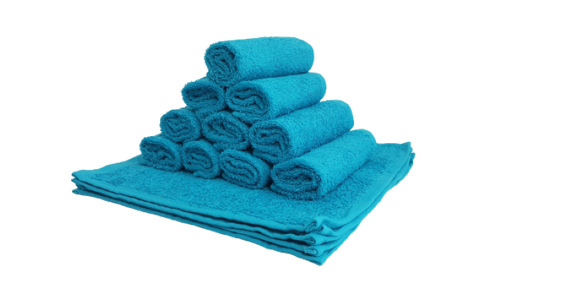 Set 10 prosoape pentru bucatarie, 30x30 cm, 100% bumbac, Turquoise [4]