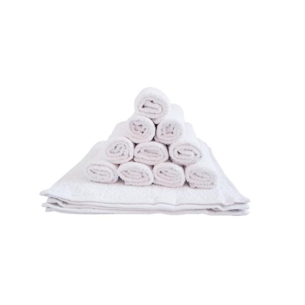 Set 5 prosoape pentru bucatarie, 30x30 cm, 100% bumbac, Alb [1]