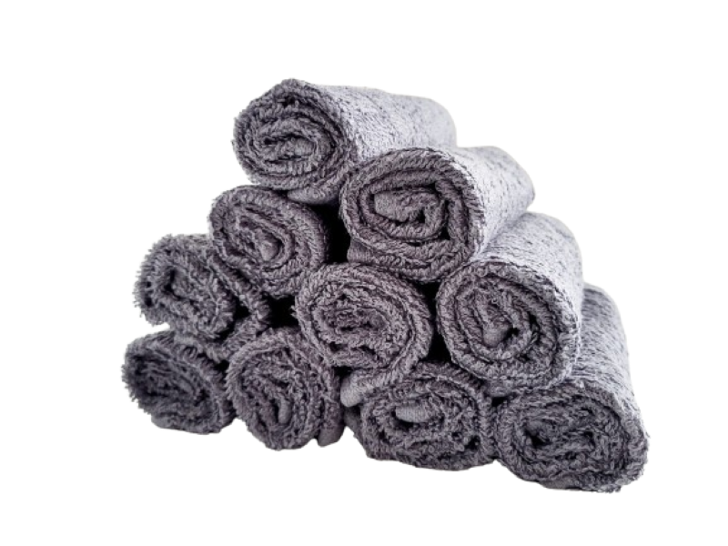 Set 5 prosoape pentru bucatarie, 30x30 cm, 100% bumbac, Gri [2]