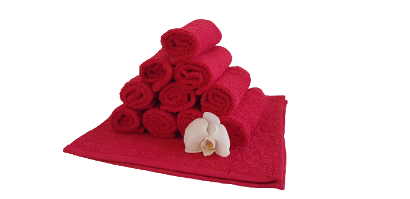Set 5 prosoape pentru bucatarie, 30x30 cm, 100% bumbac, Rosu [1]