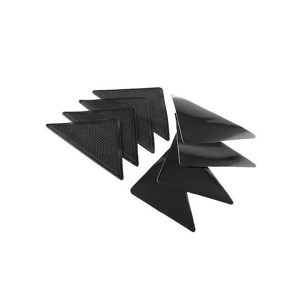 Set triunghiuri fixare covoare, 4 bucati, negru [1]
