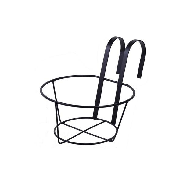 Suport ghiveci suspendat, 20x10 cm, negru [1]