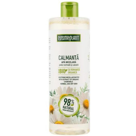 Produse Cosmetice - Apa micelara calmanta cu extract de romanița organica Cosmeplant, 500 ml
