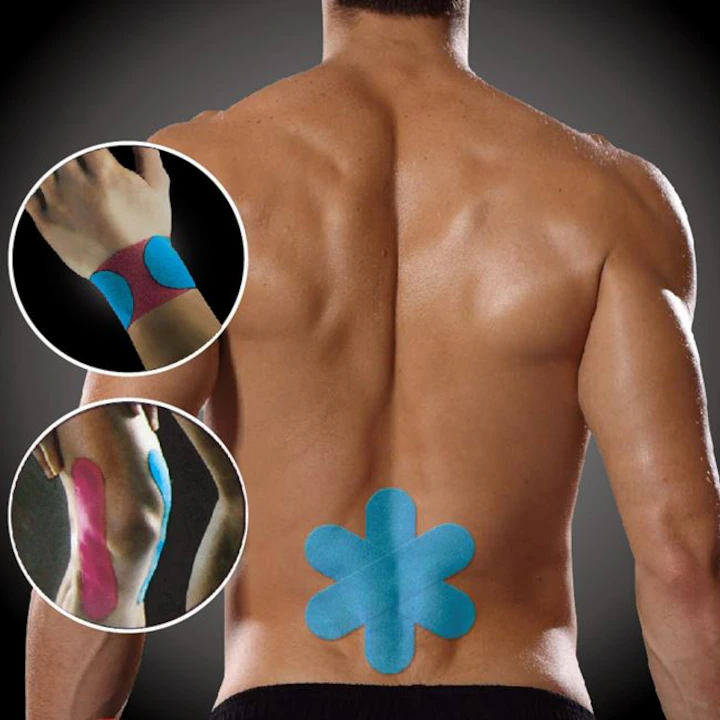 Consumabile Medicale - Bandă Kinesiologică 6 buc x 15 cm – Suport Muscular, Drenaj Limfatic, Recuperare Rapidă
