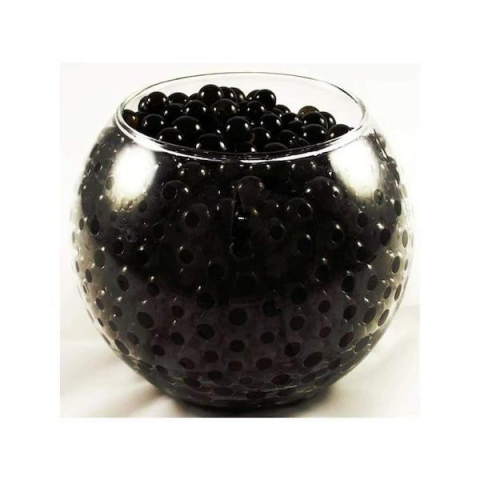 Home & Deco - Bile decorative din hidrogel, negru, 10g, biodegradabile