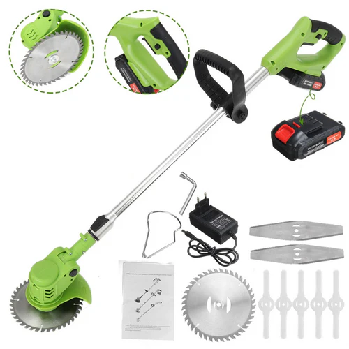 Casa & Gradina - Cositoare electrică extensibilă cu 2 acumulatori 48V OkBoons – Trimmer telescopic fără fir pentru grădină
