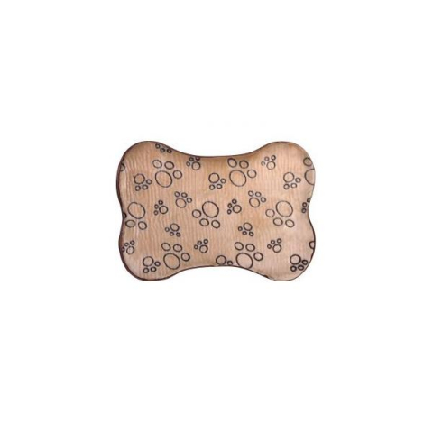 Home & Deco - Covor pentru animalul de companie in forma de os, Maro, 58x42 cm