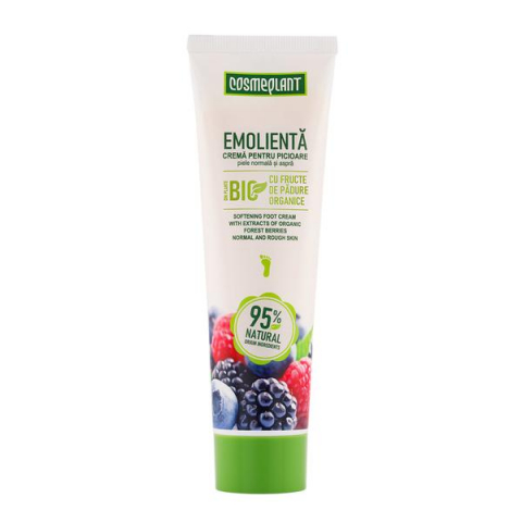 Produse Cosmetice - Crema emolienta pentru picioare 100 ml cu extracte de fructe de padure organice Cosmeplant, 100 ml