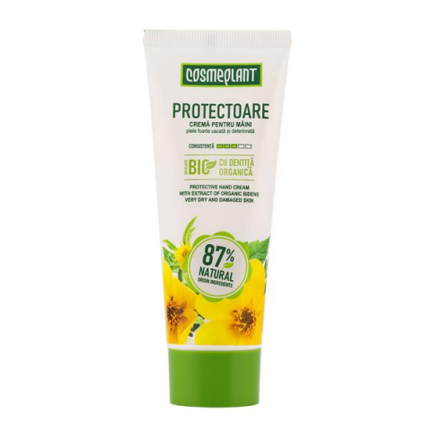 Produse Cosmetice - Crema protectoare pentru maini cu extract de dentita organica Cosmeplant, 75 ml