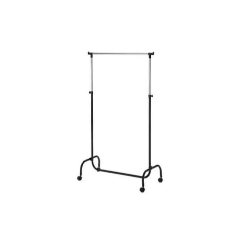 Home & Deco - Cuier glisant suport umerase pentru imbracaminte, negru argintiu