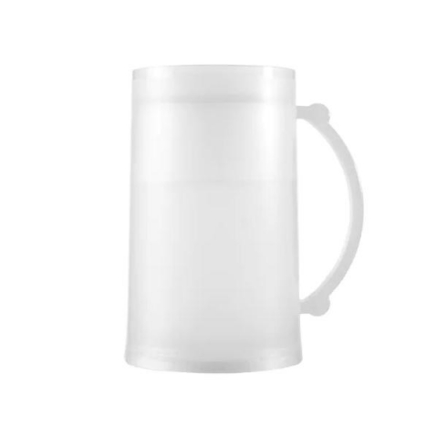 Accesorii Barbati - Halba cu pereti dubli pentru congelator, 400ml, pentru mentinerea bauturii rece