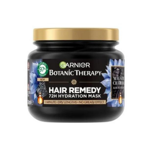 Produse Cosmetice - Masca de par Garnier Botanic Therapy Magnetic Charcoal & Black Seed Oil, 340 ml