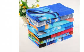 Produse cu transport gratuit – livrare rapidă și fără costuri - Pachet Family – 4 prosoape plajă microfibră 140x70 cm, diverse modele colorate